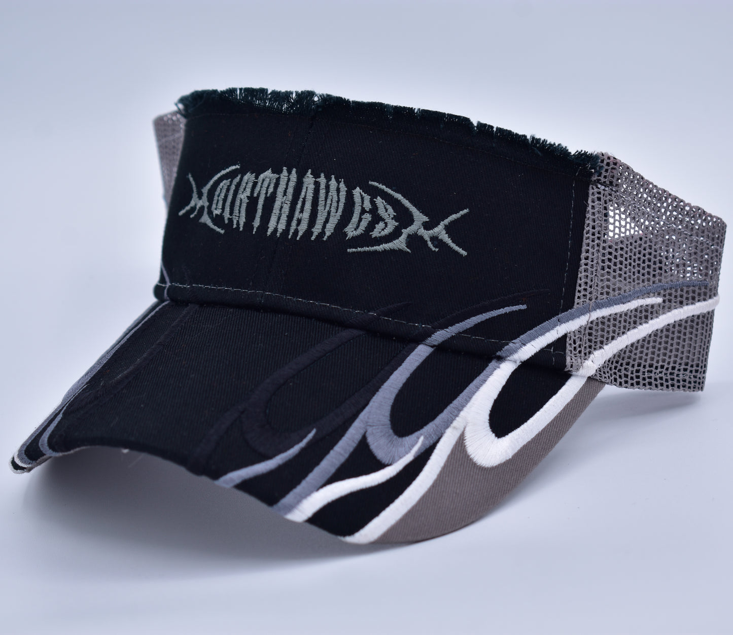 Dirt Hawgs Chrome Flames Visor