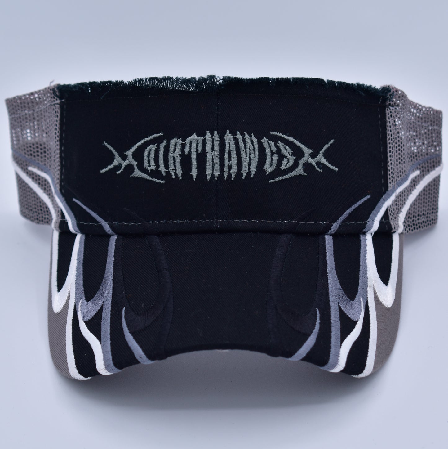 Dirt Hawgs Chrome Flames Visor